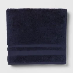 Performance Bath Towel Navy Blue - Threshold