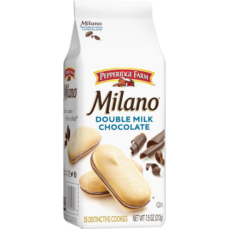 slide 6 of 12, Pepperidge Farm Milano Double Milk Chocolate Cookies - 7.5oz/15ct, 15 ct; 7.5 oz