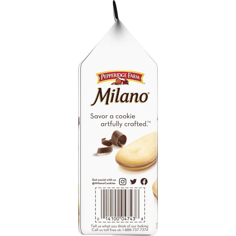 slide 11 of 12, Pepperidge Farm Milano Double Milk Chocolate Cookies - 7.5oz/15ct, 15 ct; 7.5 oz