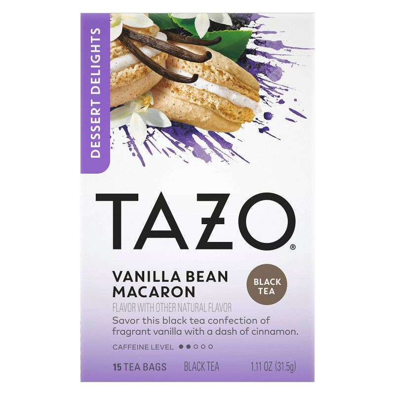 slide 1 of 4, Tazo Vanilla Bean Macaron Dessert Delights Tea Bags - 15ct, 15 ct