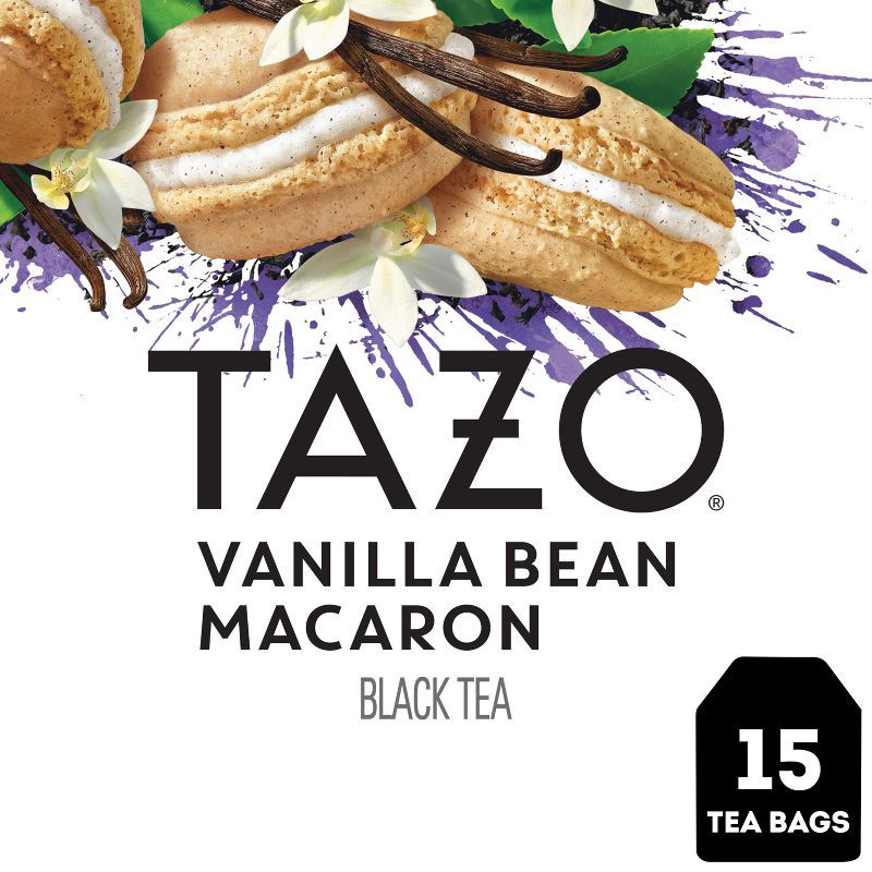 slide 1 of 7, Tazo Vanilla Bean Macaron Dessert Delights Tea Bags - 15ct, 15 ct