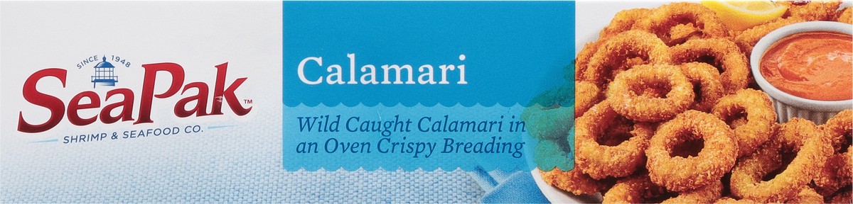 slide 3 of 9, SeaPak Crispy Wild Caught Calamari Rings 10 oz, 10 oz