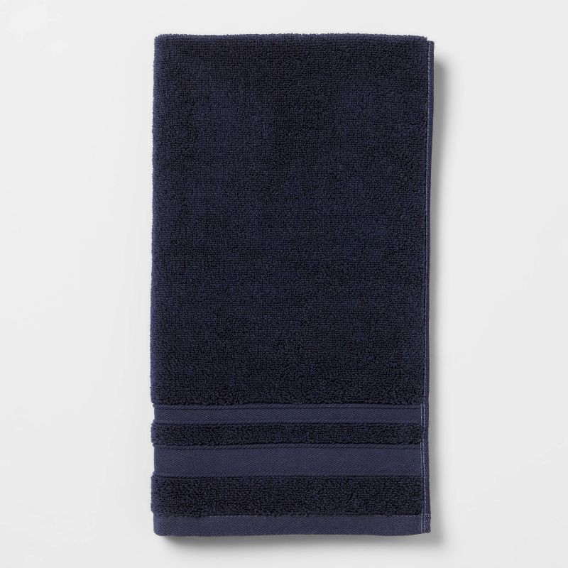 slide 1 of 1, Performance Hand Towel Navy Blue - Threshold, 1 ct