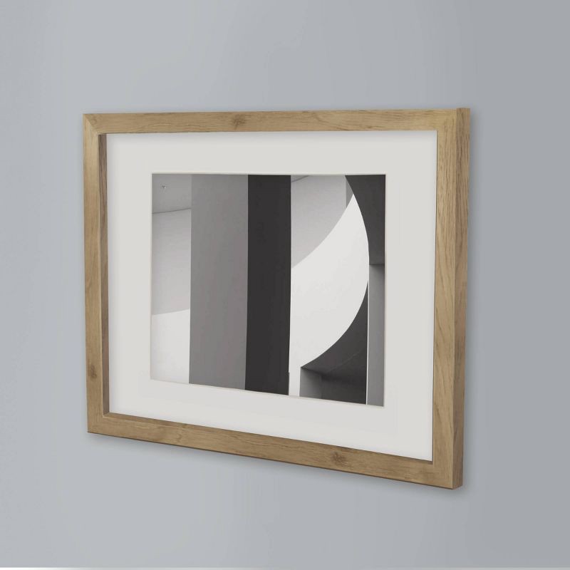 slide 2 of 5, 11" x 14" Matted to 8" x 10" Thin Gallery Frame with Mat - Threshold™: Modern Wall Decor, Beveled Acid-Free Mat, MDF, 1 ct