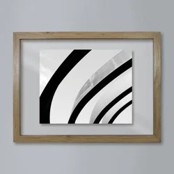 11"x15" Floated to 8"x10" Thin Gallery Float Frame Natural - Threshold™: Modern Wall Decor, MDF