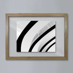 11"x15" Floated to 8"x10" Thin Gallery Float Frame Natural - Threshold™: Modern Wall Decor, MDF