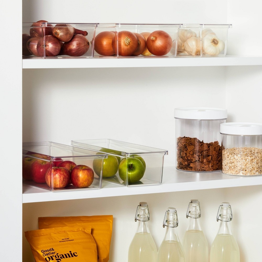 slide 3 of 4, 5.5"W X 14.5"D X 4"H Plastic Kitchen Organizer - Brightroom, 1 ct