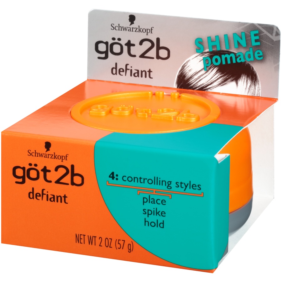 slide 2 of 7, göt2b Defiant Shine Pomade, 2 oz