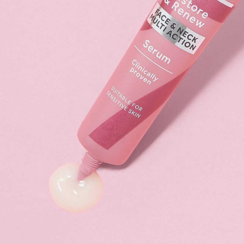 slide 2 of 15, No7 Restore & Renew Multi Action Face & Neck Serum - 1.69 fl oz, 1.69 fl oz