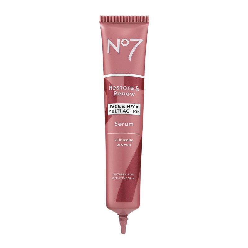 slide 3 of 15, No7 Restore & Renew Multi Action Face & Neck Serum - 1.69 fl oz, 1.69 fl oz