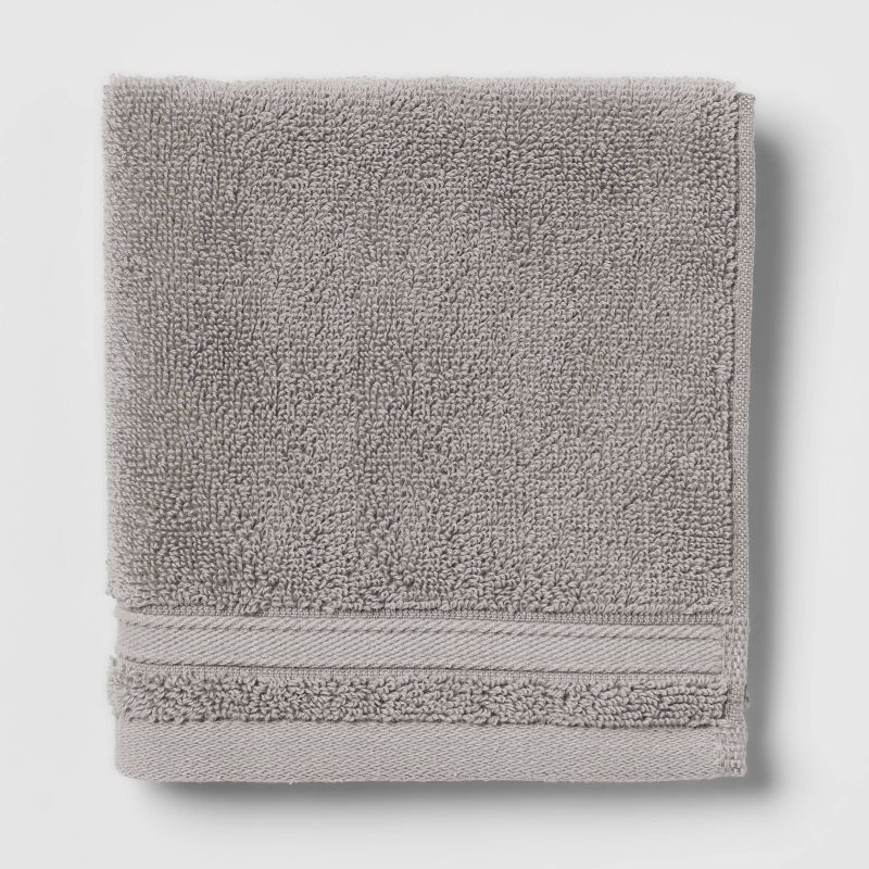 slide 1 of 1, Performance Washcloth Gray - Threshold, 1 ct