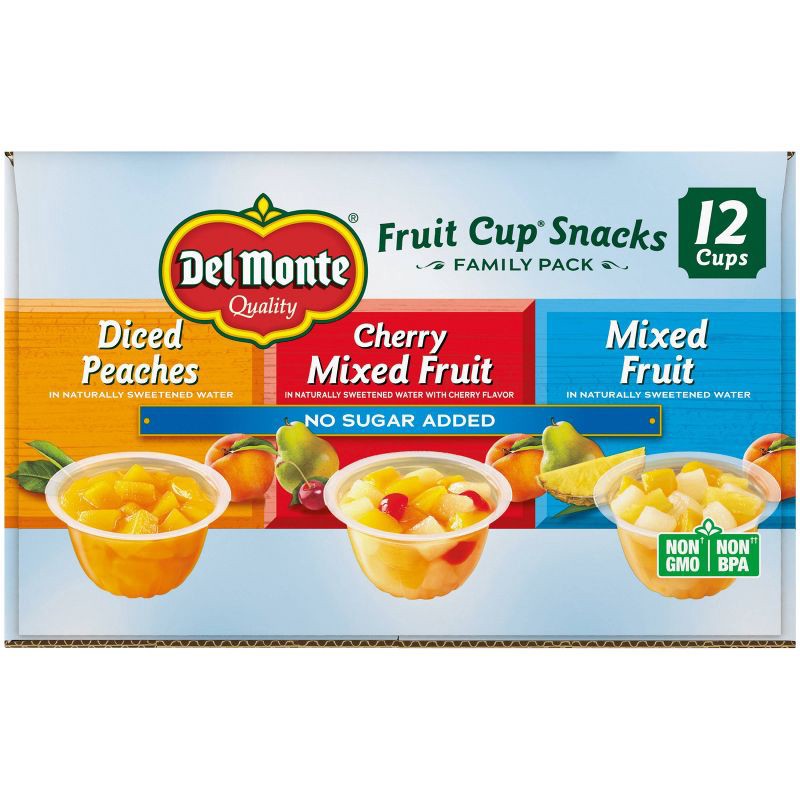 slide 2 of 4, Del Monte Fruit Cup Family Pack - 12ct, 12 ct