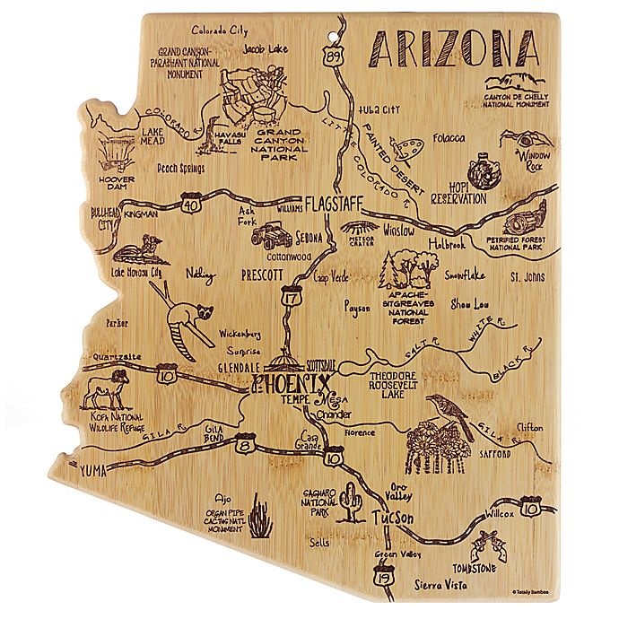 slide 1 of 1, Totally Bamboo Arizona Destination Cutting Board, 1 ct