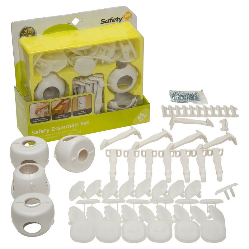 slide 7 of 8, Safety 1st Safety Essentials Childproofing Kit - White 46pc, 46 ct