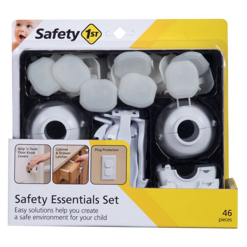 slide 8 of 8, Safety 1st Safety Essentials Childproofing Kit - White 46pc, 46 ct