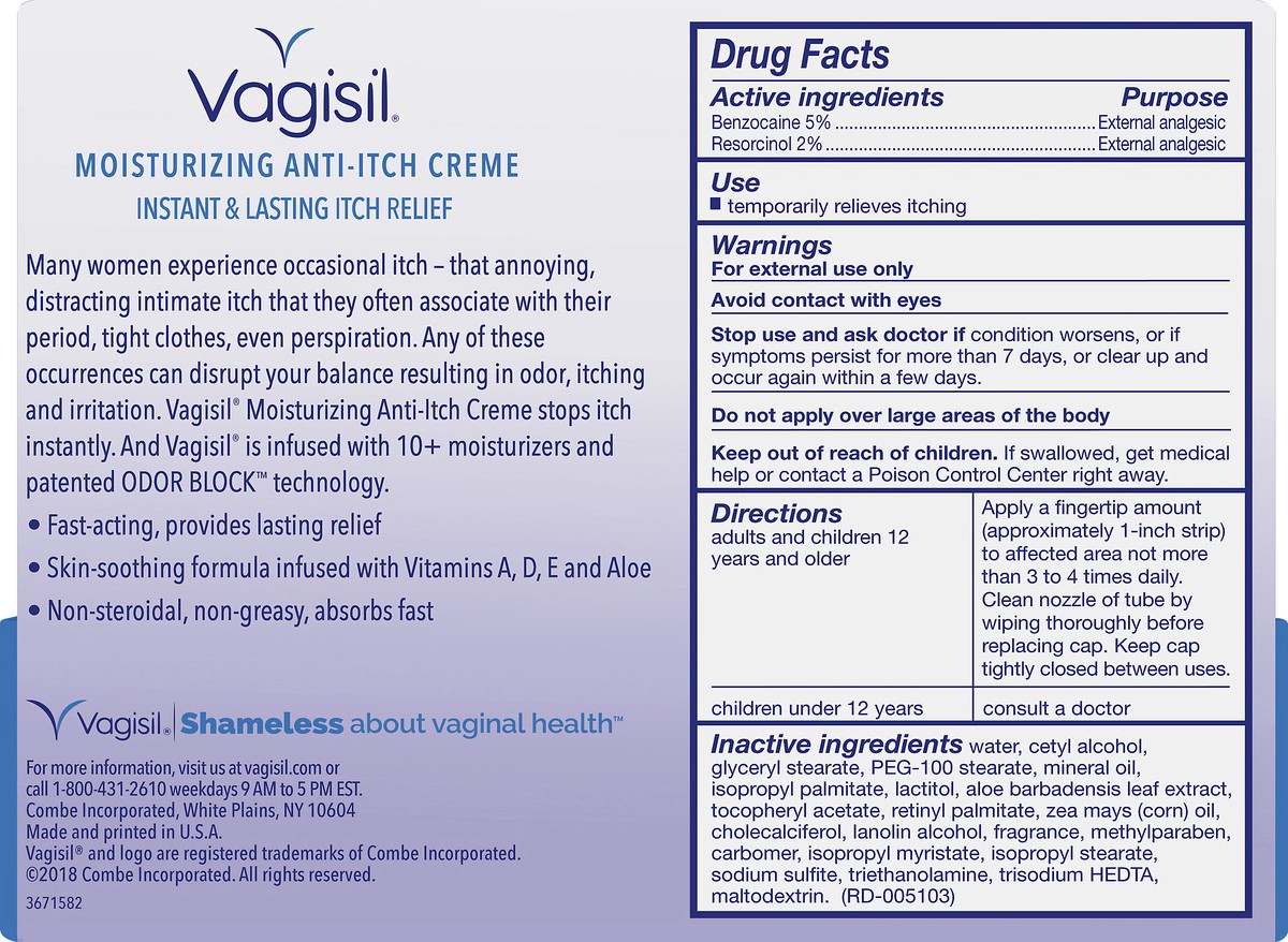 slide 3 of 7, Vagisil Anti-Itch Creme, 1 oz