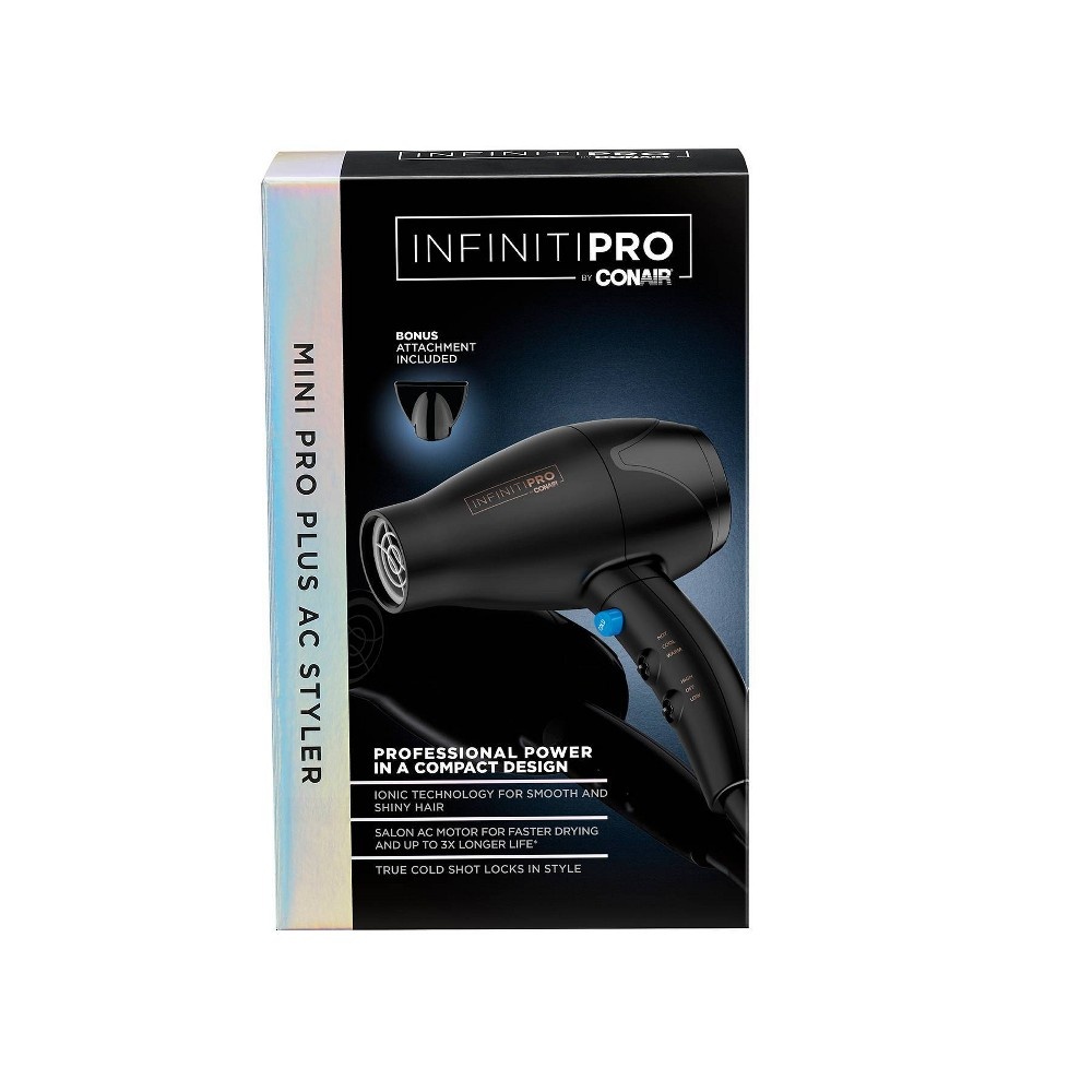 slide 2 of 5, Infiniti Pro by Conair Mini AC Motor Travel Dryer, 1 ct