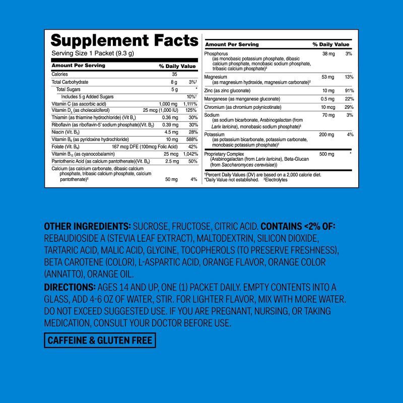 slide 6 of 6, Vitamin C + D Immune Support Powder - Orange - 30ct - up&up™, 30 ct