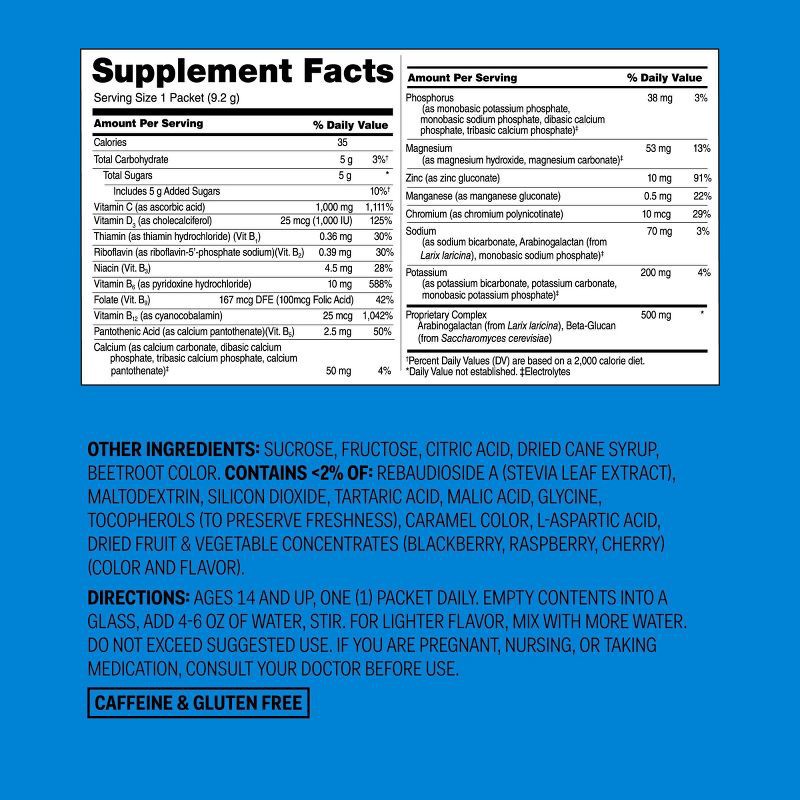 slide 5 of 5, Vitamin C + D Immune Support Powder - Raspberry - 30ct - up&up™, 30 ct