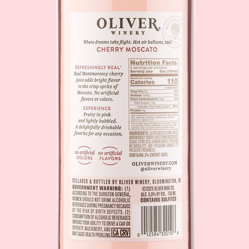 slide 5 of 6, Oliver Cherry Moscato - 750ml Bottle, 750 ml