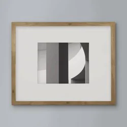 14" x 18" Matted to 8" x 10" Thin Gallery Frame with Mat - Threshold™: Modern MDF Wall Art Display, Acid-Free Beveled Mat