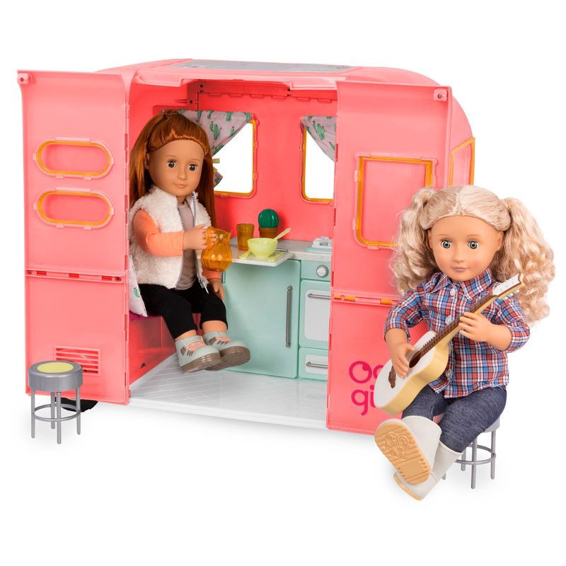 slide 8 of 8, Our Generation RV Seeing You Camper for 18" Dolls - Pink, 1 ct
