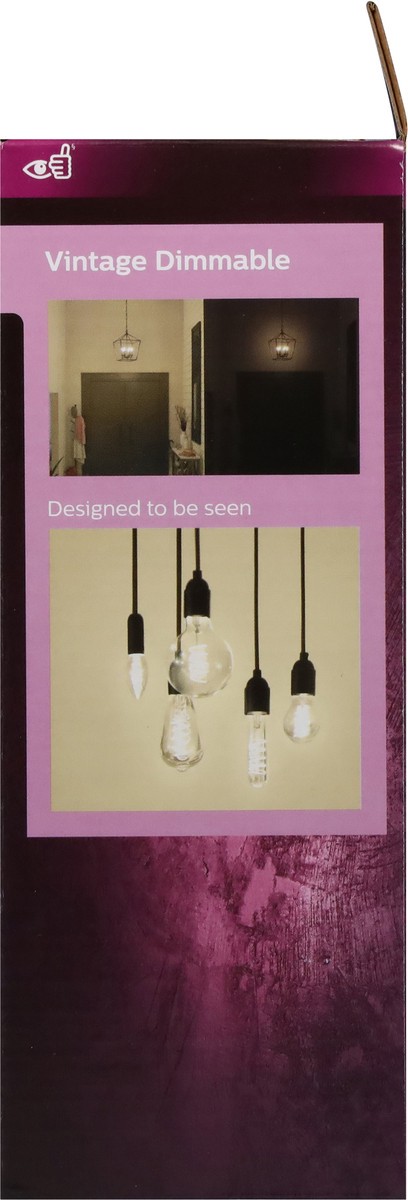 slide 6 of 9, Philips 4.4 Watts Soft White Dimmable Vintage LED Light Bulbs 2 ea, 2 ct