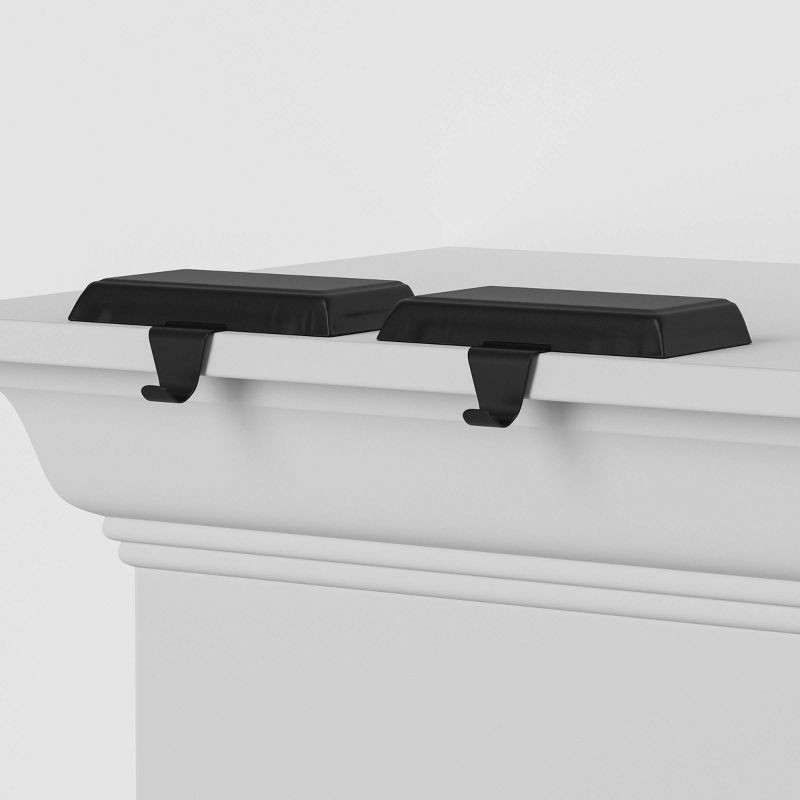 slide 3 of 4, 2pk Basic Christmas Stocking Holder Black - Wondershop™, 2 ct