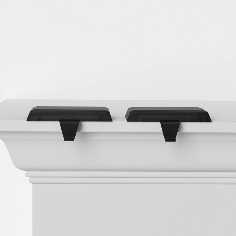 slide 1 of 4, 2pk Basic Christmas Stocking Holder Black - Wondershop™, 2 ct