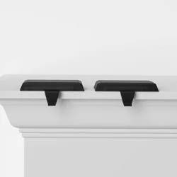 2pk Basic Christmas Stocking Holder Black - Wondershop™