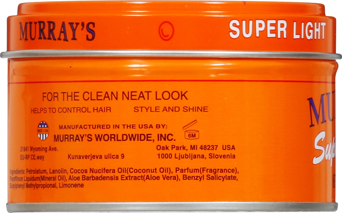 slide 9 of 9, Murray's Super Light Pomade & Hair Dressing 3 oz, 3 oz