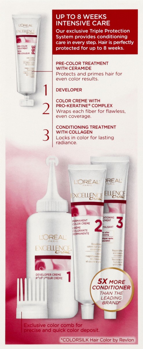 slide 3 of 4, L'Oréal Excellence Creme Medium Ash Blonde 7.5a, 1 ct