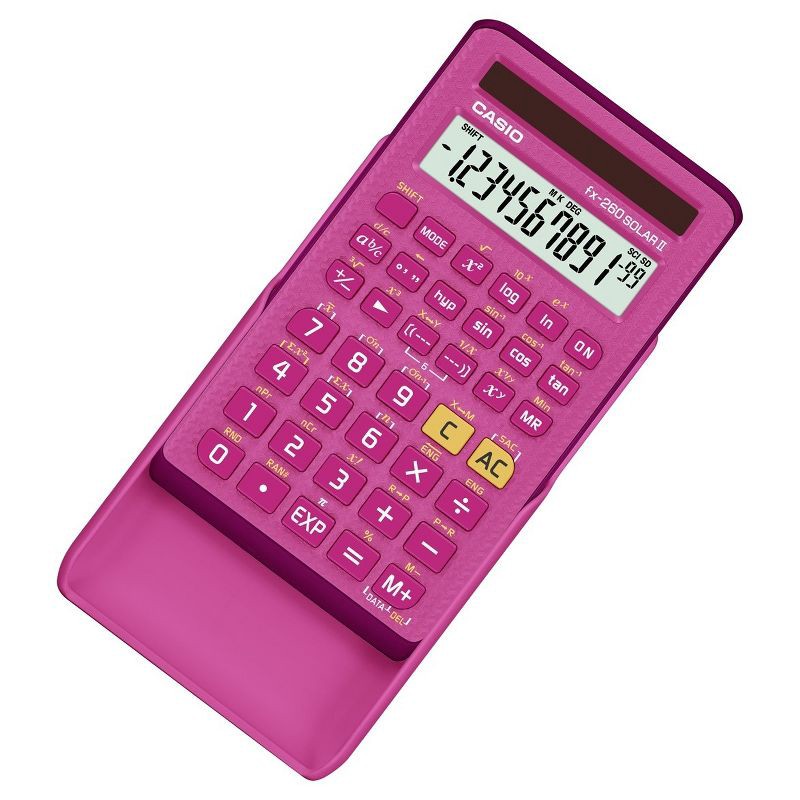 slide 2 of 3, Casio fx-260SolarII Scientific Calculator - Pink (260PK-BTS17), 260 ct