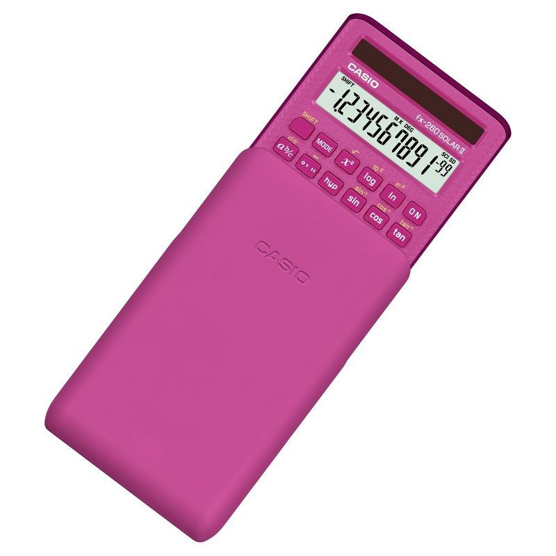 slide 3 of 3, Casio fx-260SolarII Scientific Calculator - Pink (260PK-BTS17), 260 ct