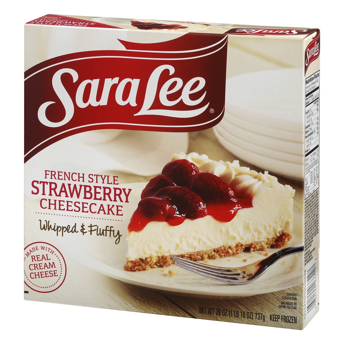 slide 8 of 9, Sara Lee French Style Cheesecake 7" Strawberry 26oz, 26 oz