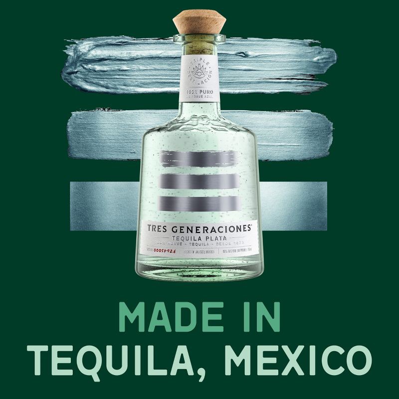 slide 6 of 7, Tres Generaciones Organic Plata Tequila - 750ml Bottle, 750 ml