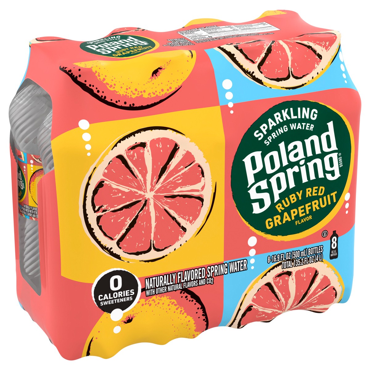 slide 6 of 8, Poland Spring Sparkling Water, Ruby Red Grapefruit- 16.9 fl oz, 16.9 fl oz