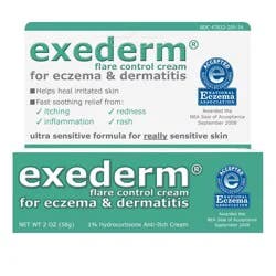 Exederm Flare Control 1% Hydrocortisone Fragrance free Anti Itch Cream 2oz