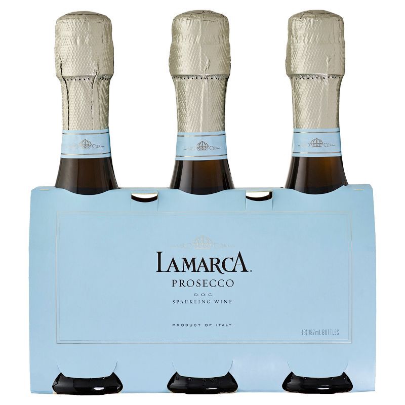 slide 5 of 8, La Marca Prosecco Sparkling Wine - 3pk/187ml Mini Bottles, 3 ct; 187 ml