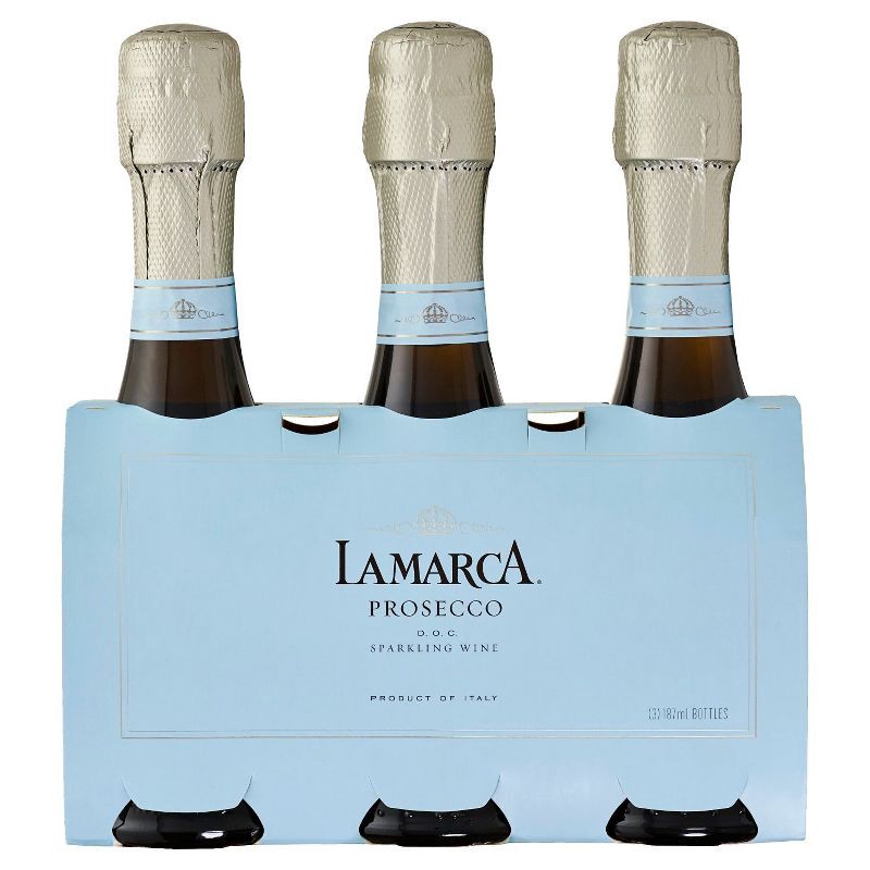 slide 1 of 12, La Marca Prosecco Sparkling Wine - 3pk/187ml Mini Bottles, 3 ct; 187 ml