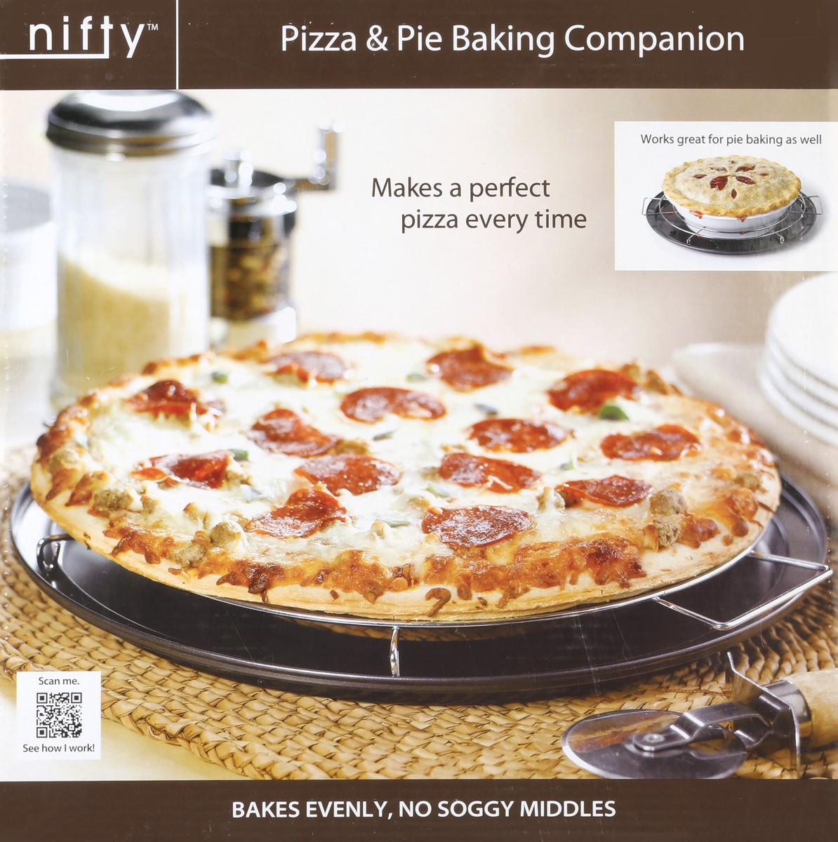 slide 2 of 4, Nifty Pizza & Pie Baking Companion 1 ea, 1 ea