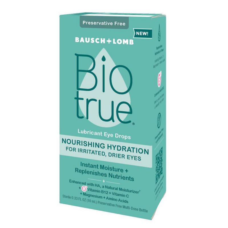 slide 5 of 6, Biotrue Hydration Nourishing Lubricant Eye Drops - 0.33 fl oz, 0.33 fl oz