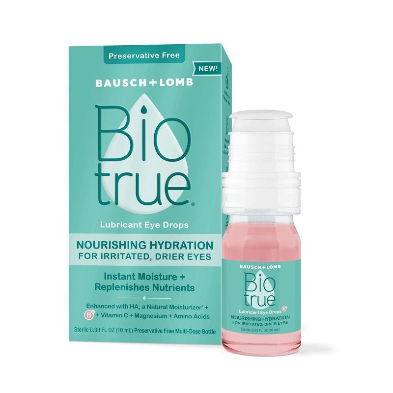 slide 1 of 6, Biotrue Hydration Nourishing Lubricant Eye Drops - 0.33 fl oz, 0.33 fl oz