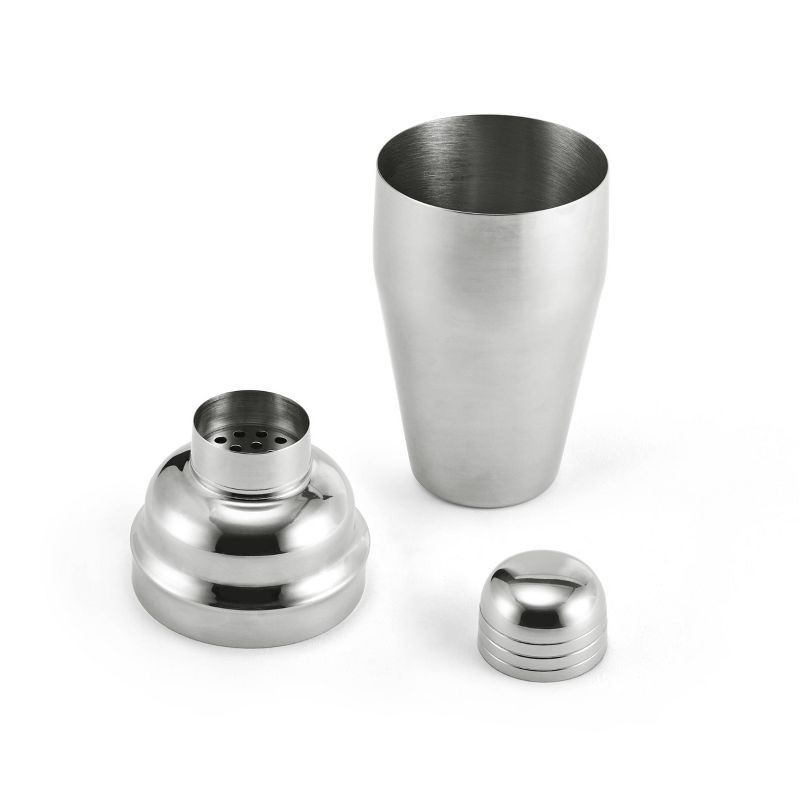 slide 2 of 10, Houdini 16oz Stainless Steel Cocktail Shaker: Silver Drink Mixer, Dishwasher-Safe, 8.15" Height, 16oz Capacity, 16 oz