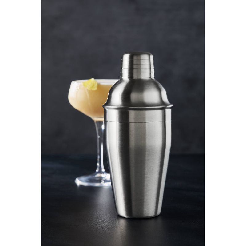 slide 3 of 10, Houdini 16oz Stainless Steel Cocktail Shaker: Silver Drink Mixer, Dishwasher-Safe, 8.15" Height, 16oz Capacity, 16 oz