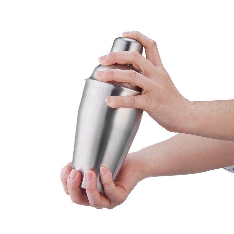 slide 8 of 10, Houdini 16oz Stainless Steel Cocktail Shaker: Silver Drink Mixer, Dishwasher-Safe, 8.15" Height, 16oz Capacity, 16 oz