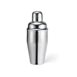 Houdini 16oz Stainless Steel Cocktail Shaker: Silver Drink Mixer, Dishwasher-Safe, 8.15" Height, 16oz Capacity