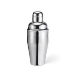 Houdini 16oz Stainless Steel Cocktail Shaker: Silver Drink Mixer, Dishwasher-Safe, 8.15" Height, 16oz Capacity
