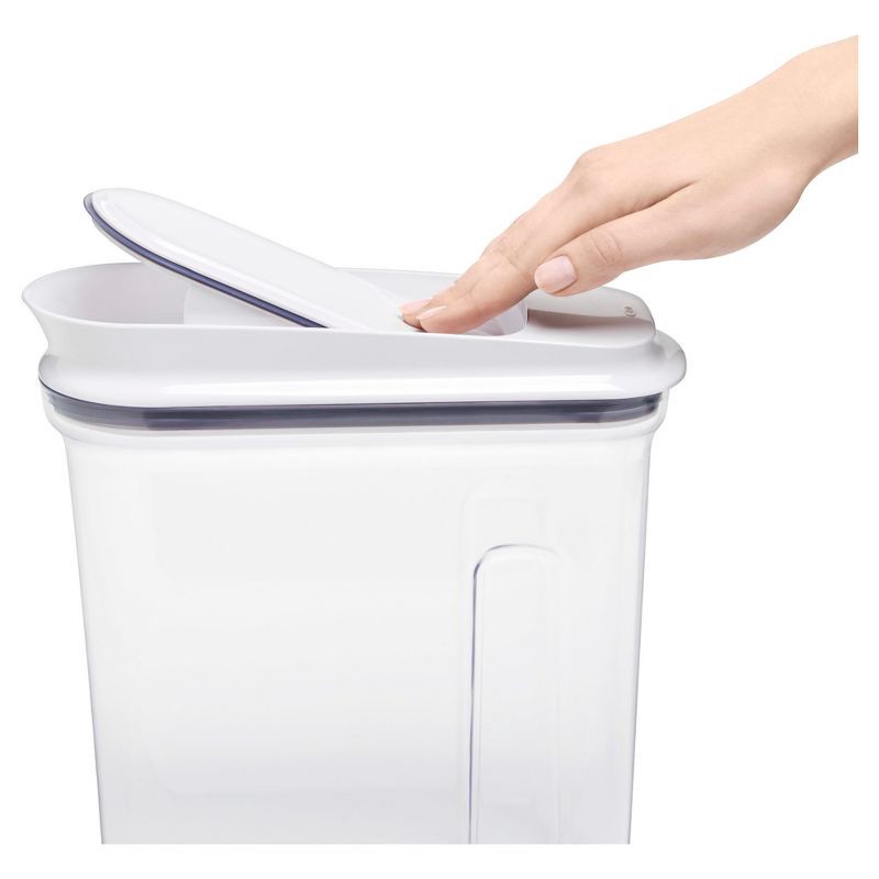 slide 5 of 13, OXO POP 3.4qt Airtight Medium Cereal Dispenser:Food Storage Container with Easy-Pour Spout & Ergonomic Grip, 3.4 qt