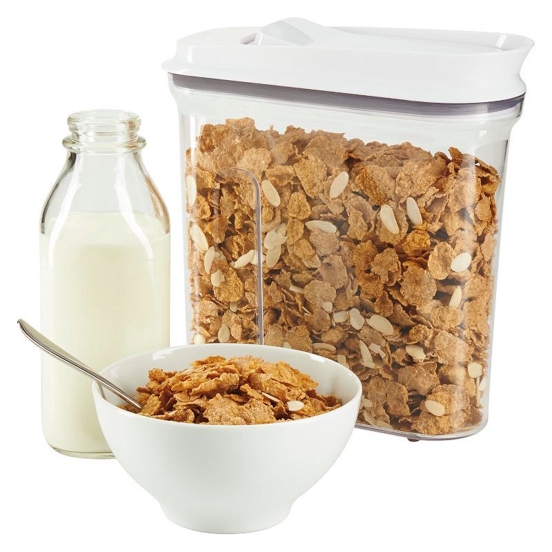 slide 8 of 13, OXO POP 3.4qt Airtight Medium Cereal Dispenser:Food Storage Container with Easy-Pour Spout & Ergonomic Grip, 3.4 qt